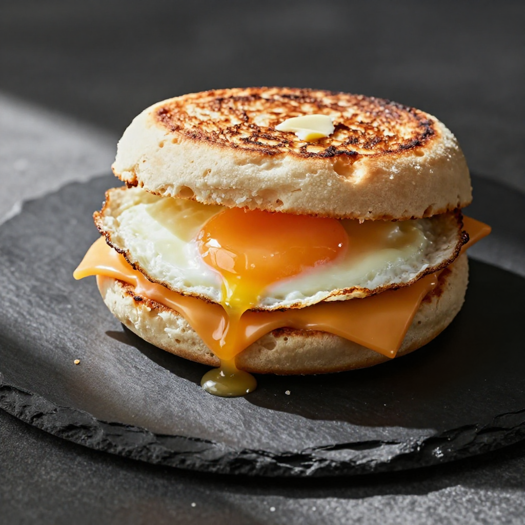 Egg and Cheese English Muffin Sandwich