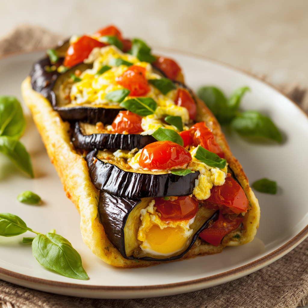 Eggplant and Tomato Torta