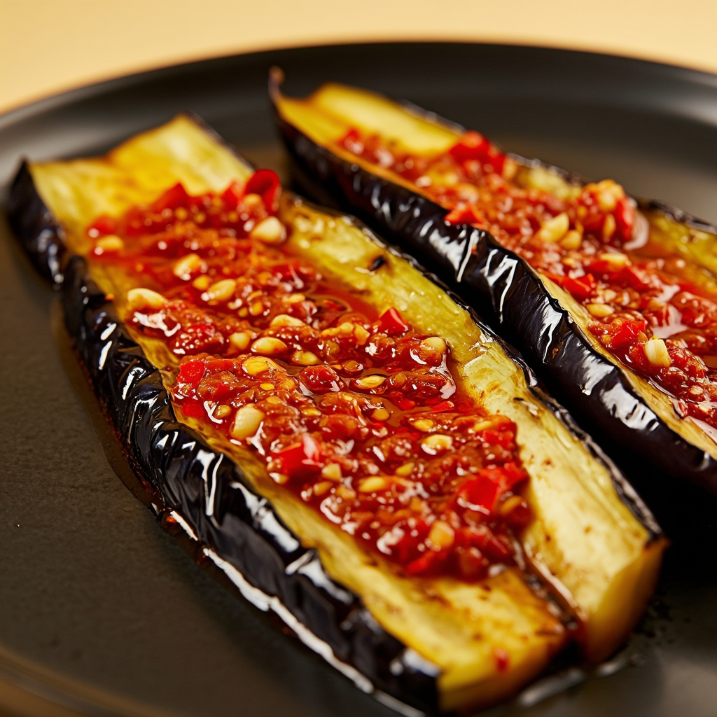 Eggplant with Spicy Garlic Sauce