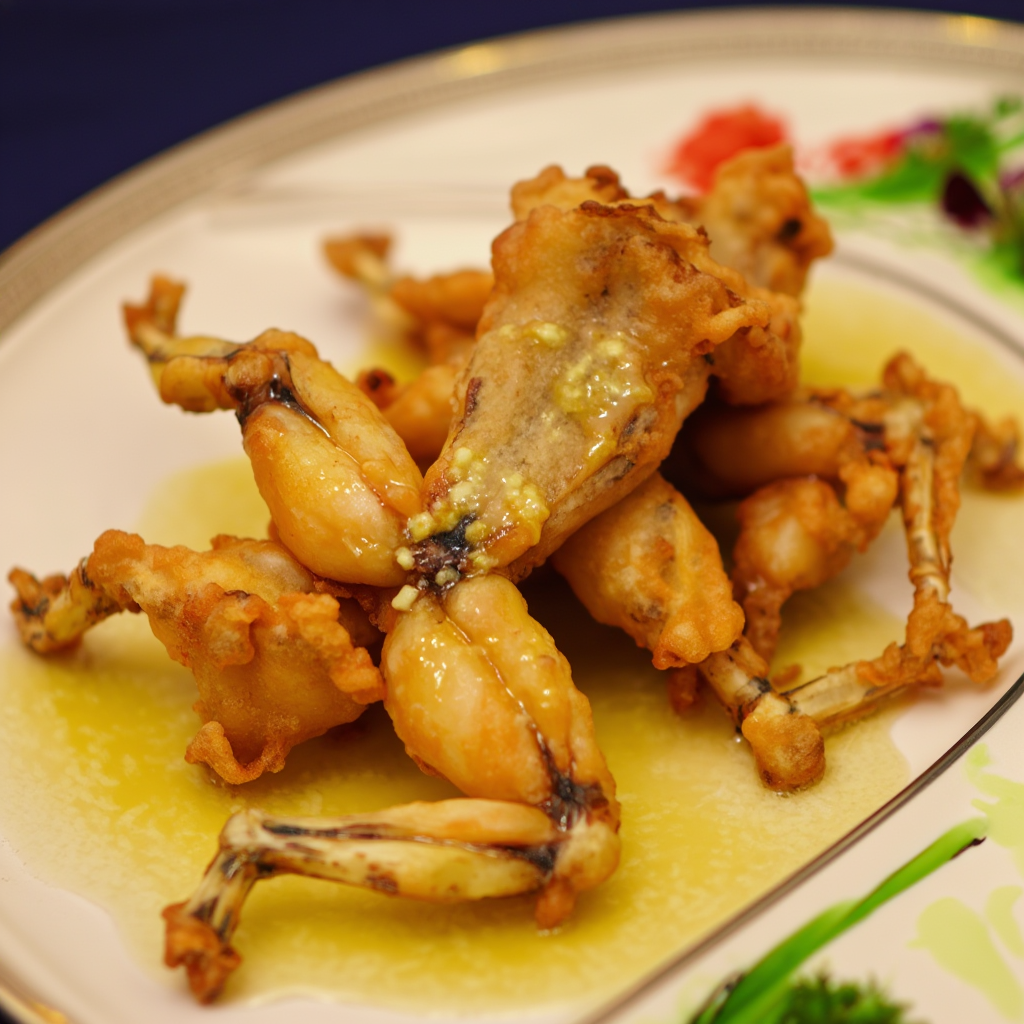 Garlic Butter Fried Frog Legs