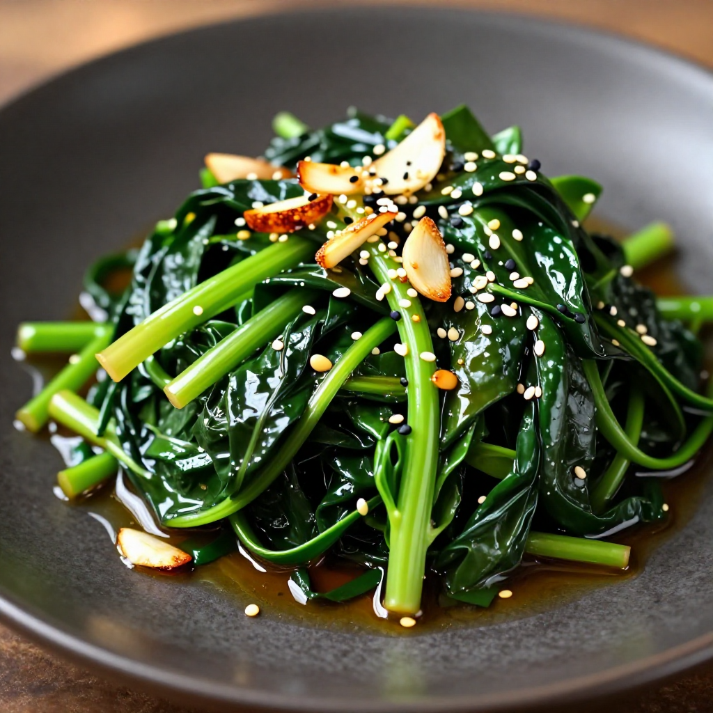 Garlic Sesame Spinach