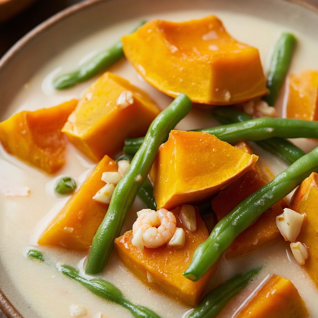 Ginataang Kalabasa at Sitaw (Squash and Beans)