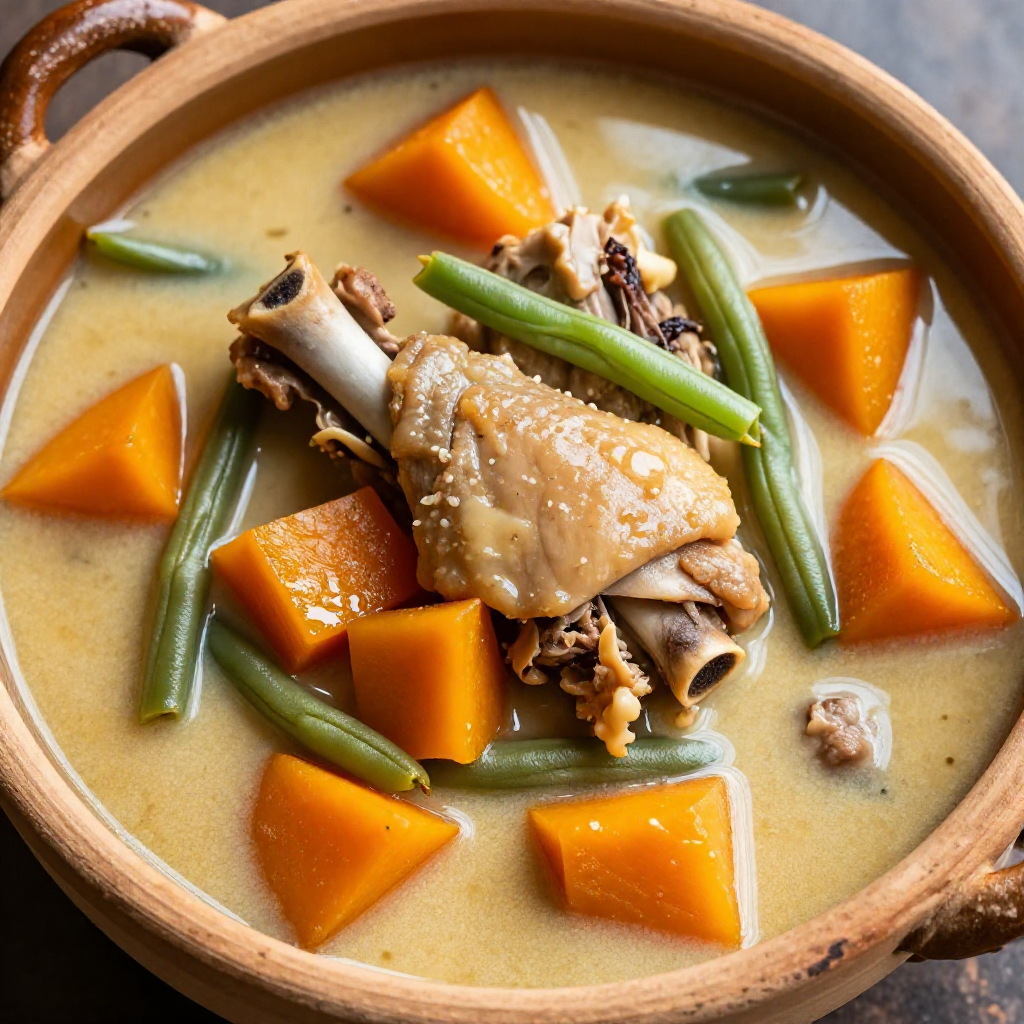 Ginataang Manok and Kalabasa