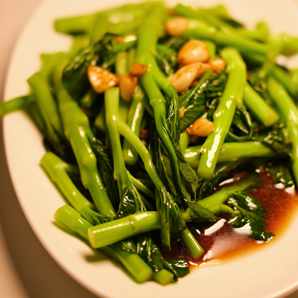 Ginisang Pechay with Oyster Sauce