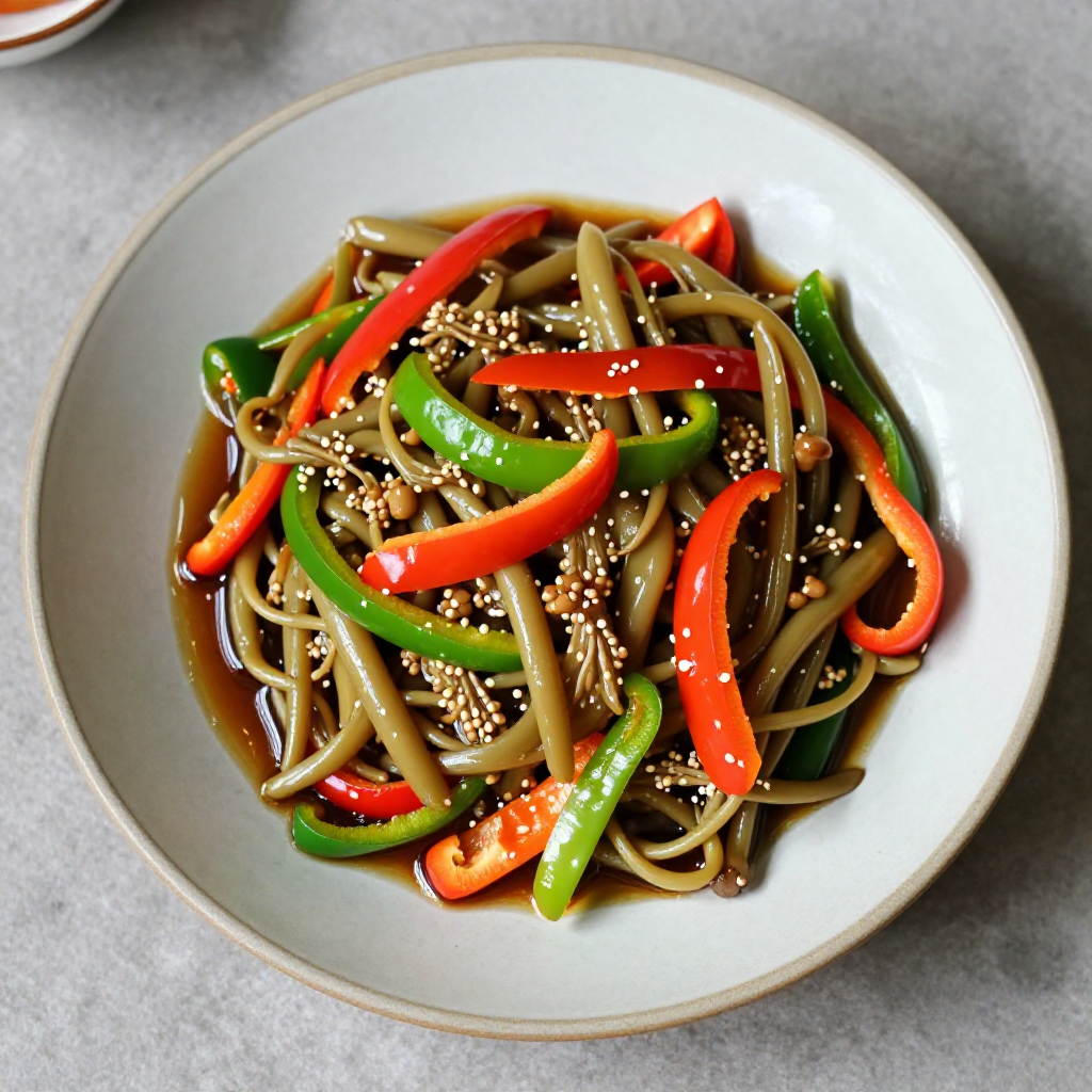 Ginisang Sitaw with Bell Pepper