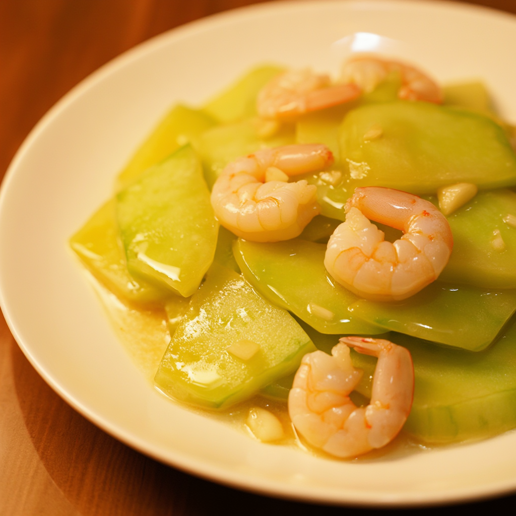Ginisang Upo at Hipon