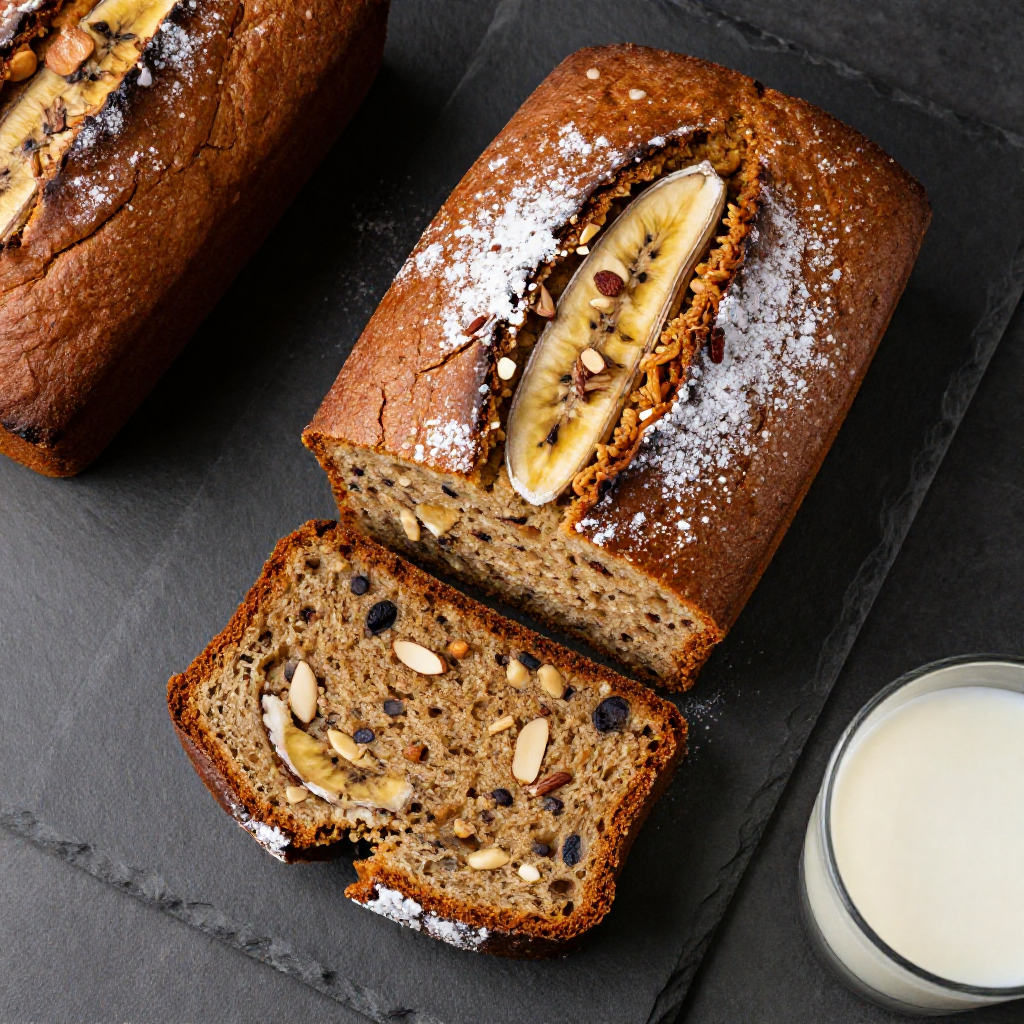 Gluten Free Banana Bread with Almonds