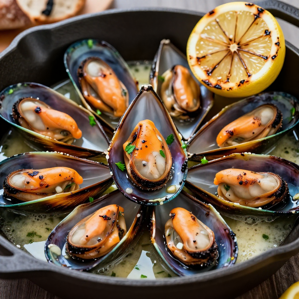 Grilled Mussels