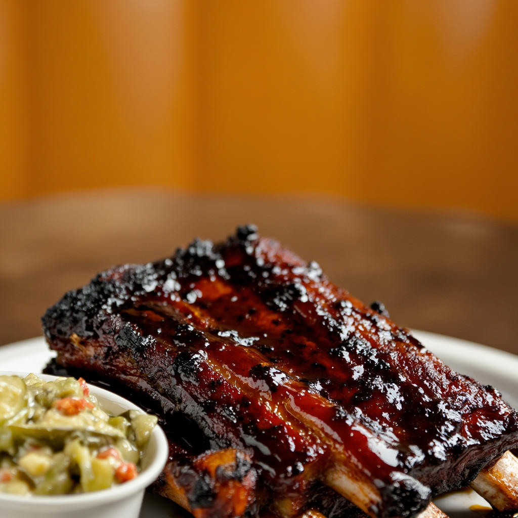 Grilled St. Louis Style Ribs with Ensaladang Talong and Bagoong