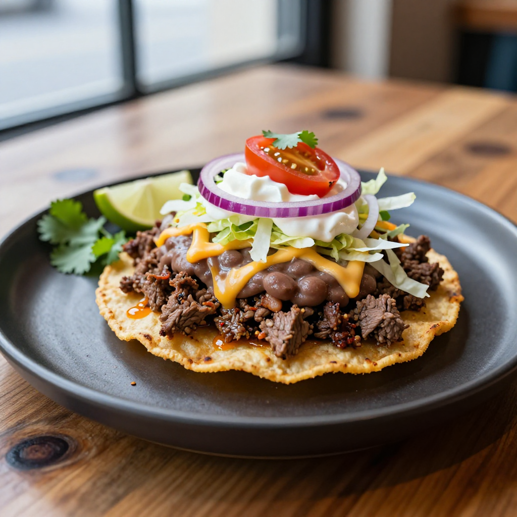 Ground Beef Tostada