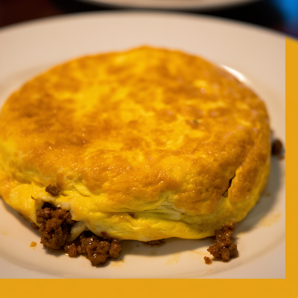 Ground Pork Kaldereta Omelet
