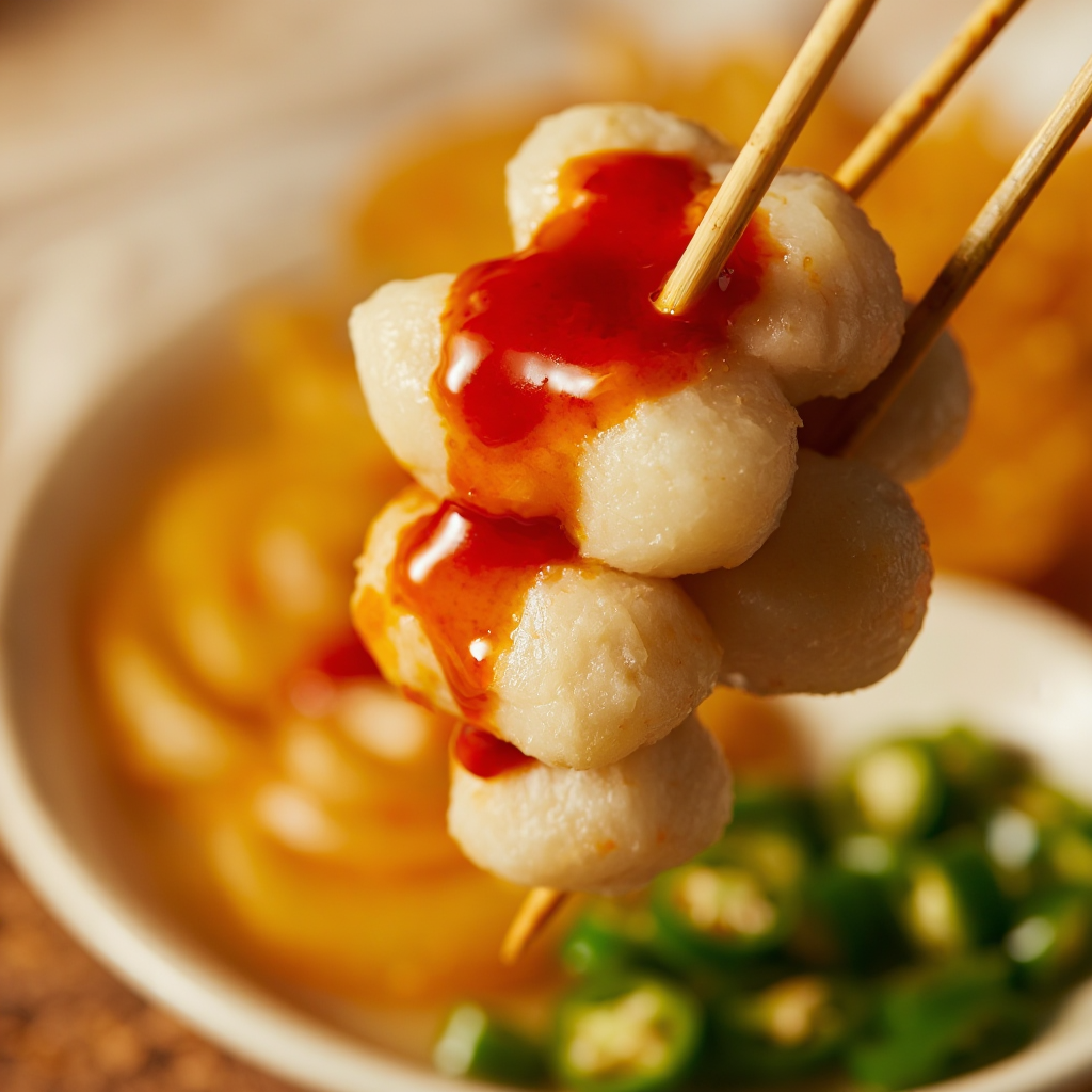 Homemade Fish Balls with Spicy Fish Ball Sauce