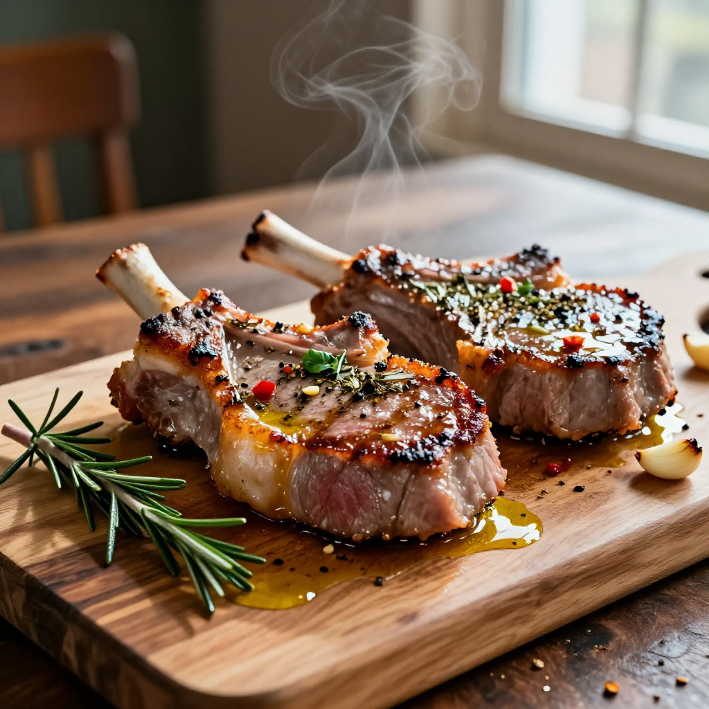 Baked Pork Chops with Italian Seasoning