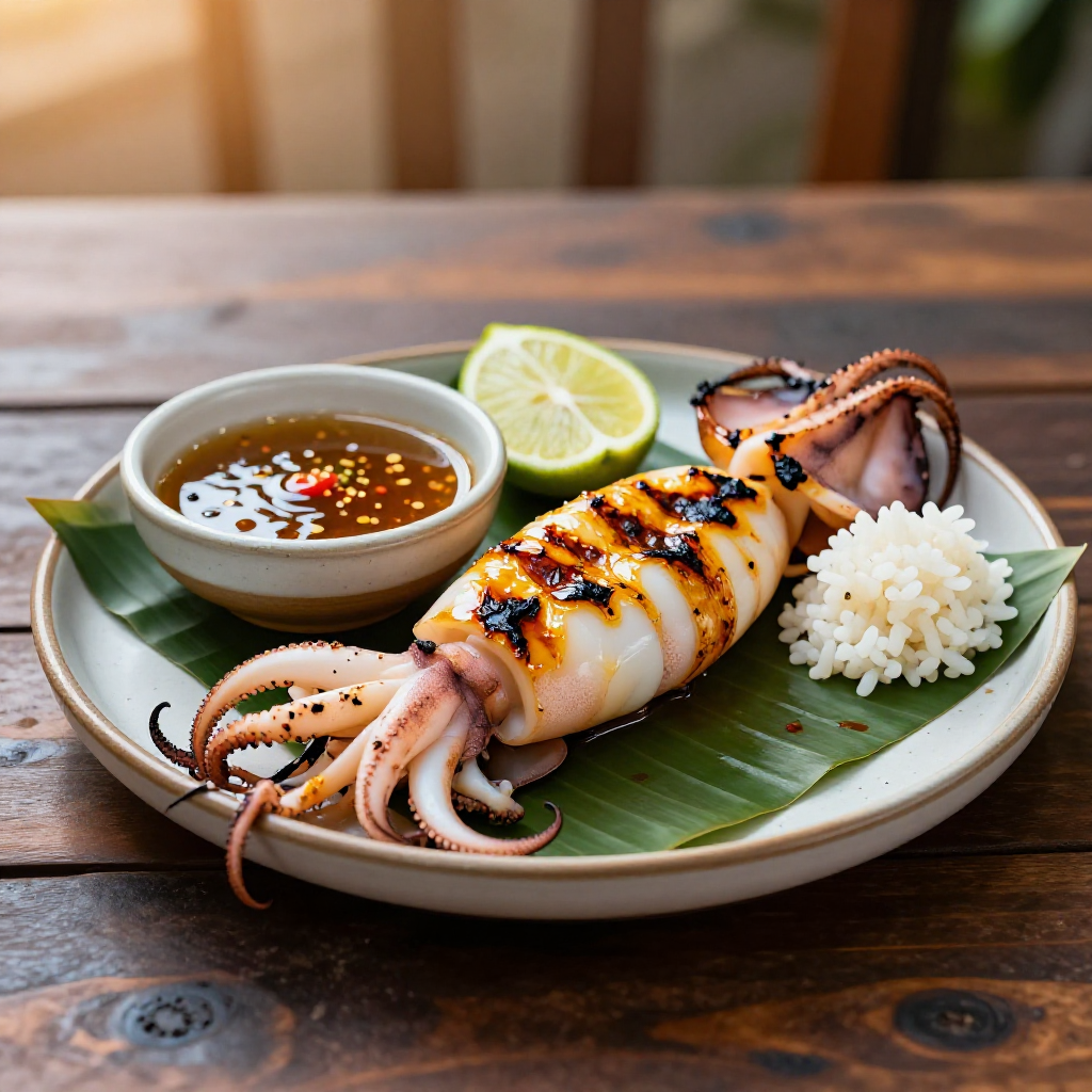 Inihaw na Pusit  (Grilled Squid)