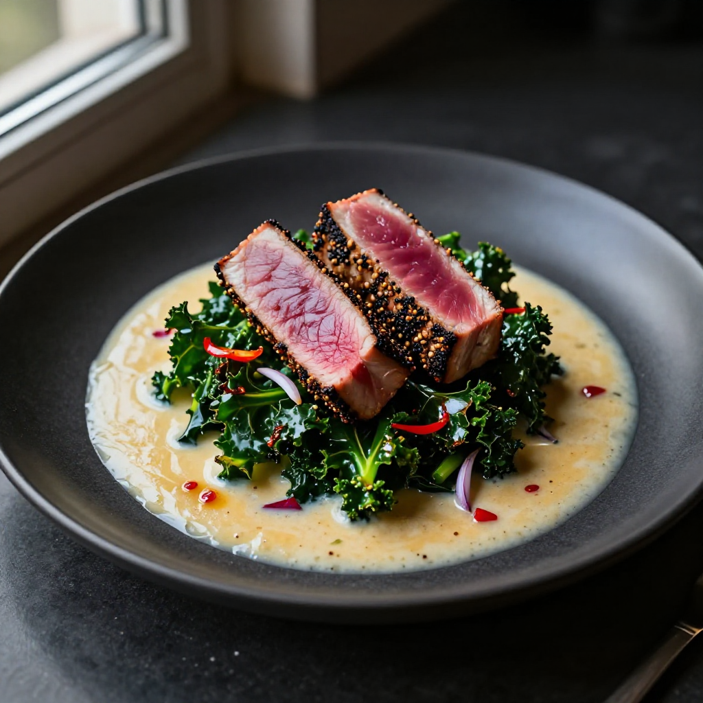 Kale and Tuna Laing
