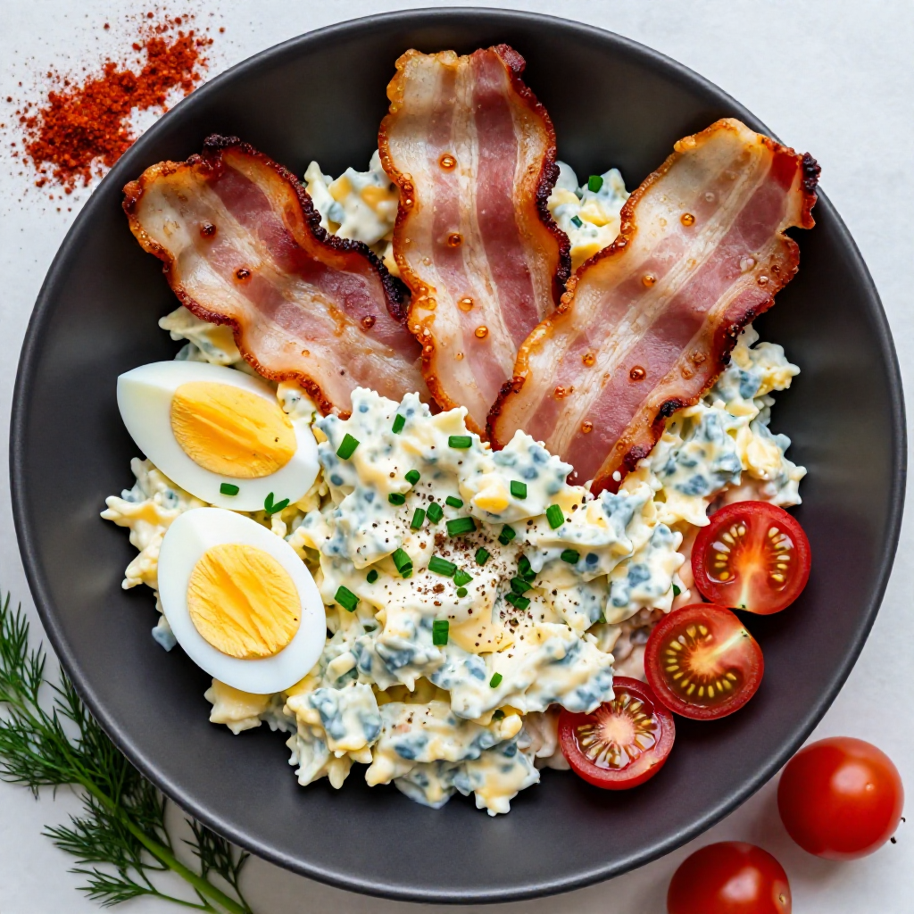 Ketogenic Bacon and Egg Salad