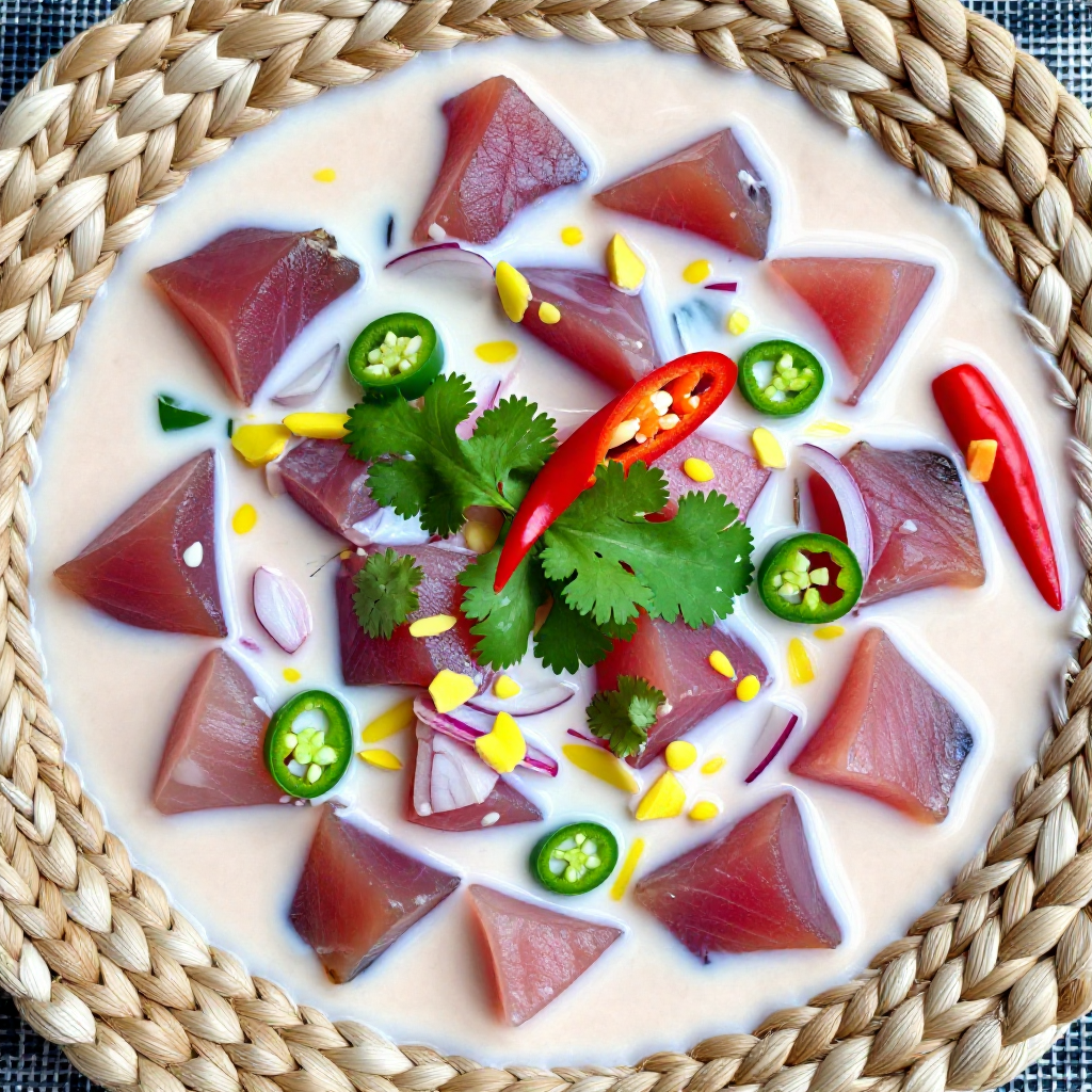 Kilawing Tuna with Coconut Cream (Fish Ceviche)