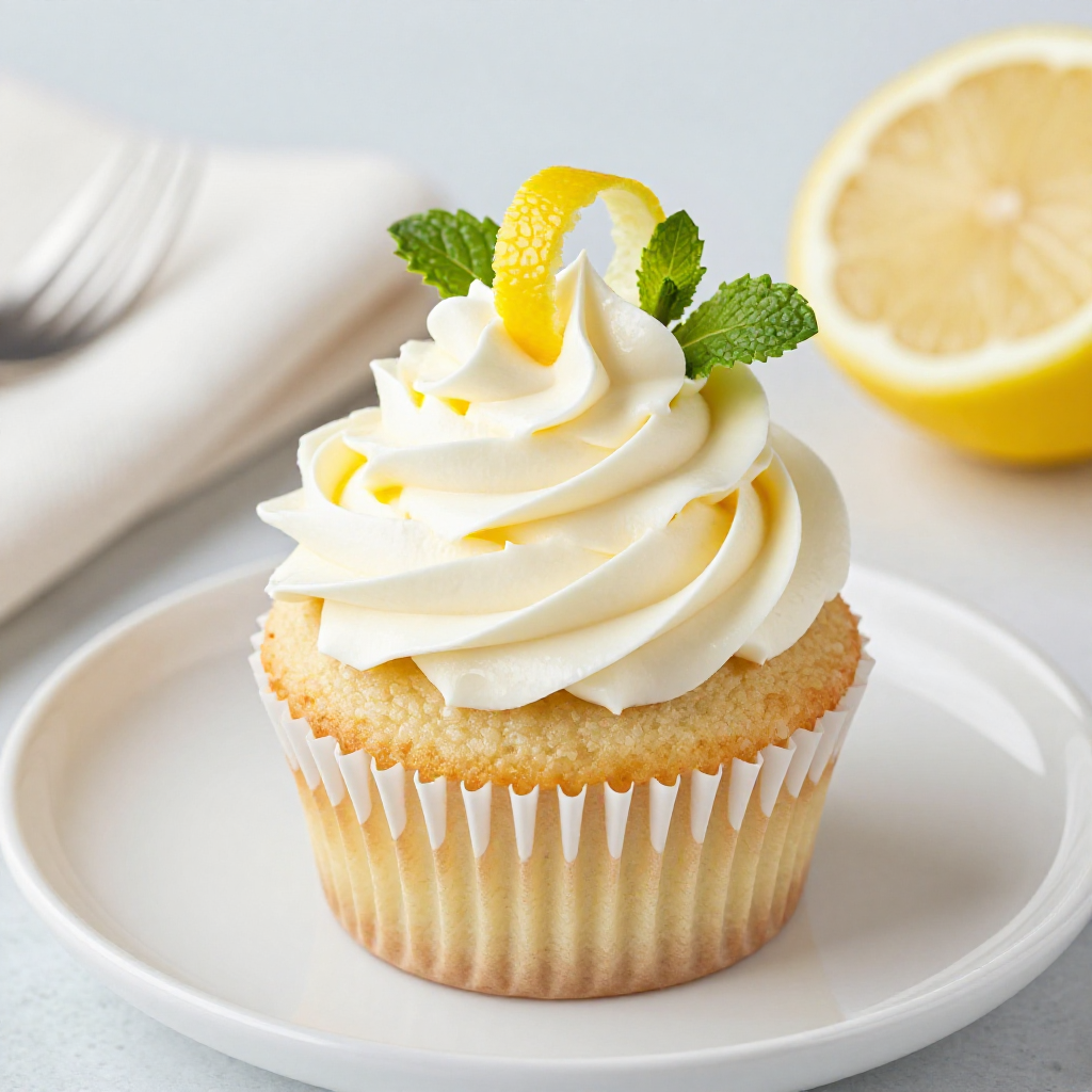 Lemon Cupcake with Cream Cheese Frosting