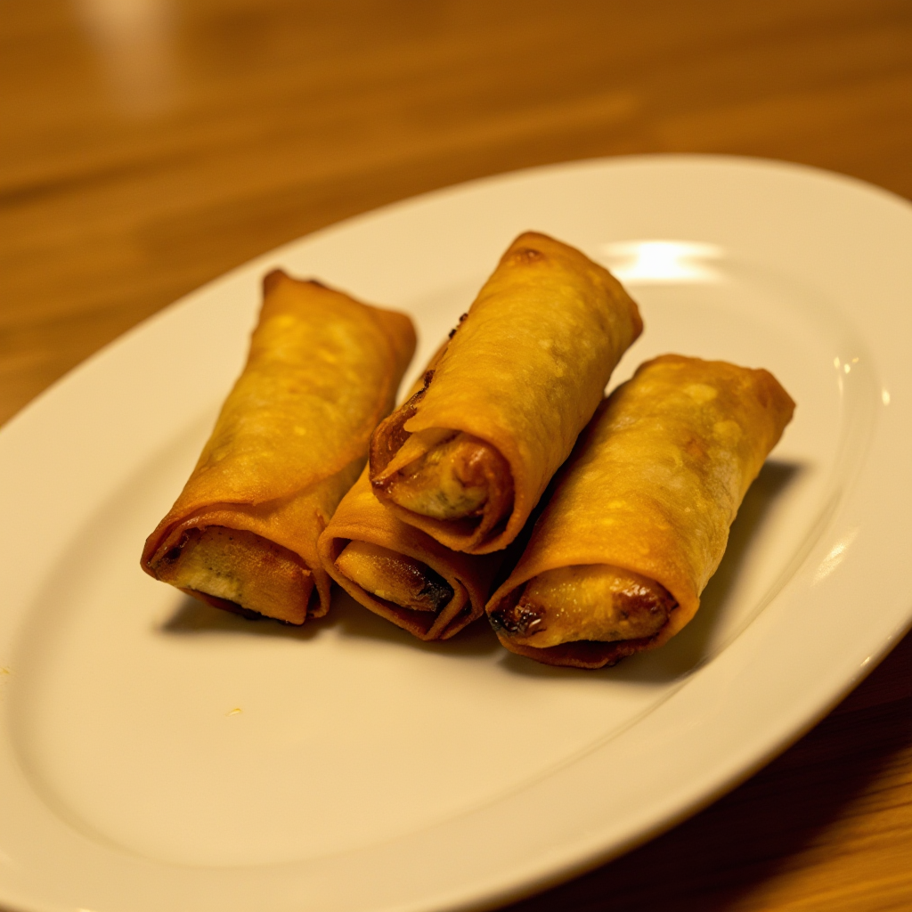 Mini Turon  (Banana Lumpia with Caramel)