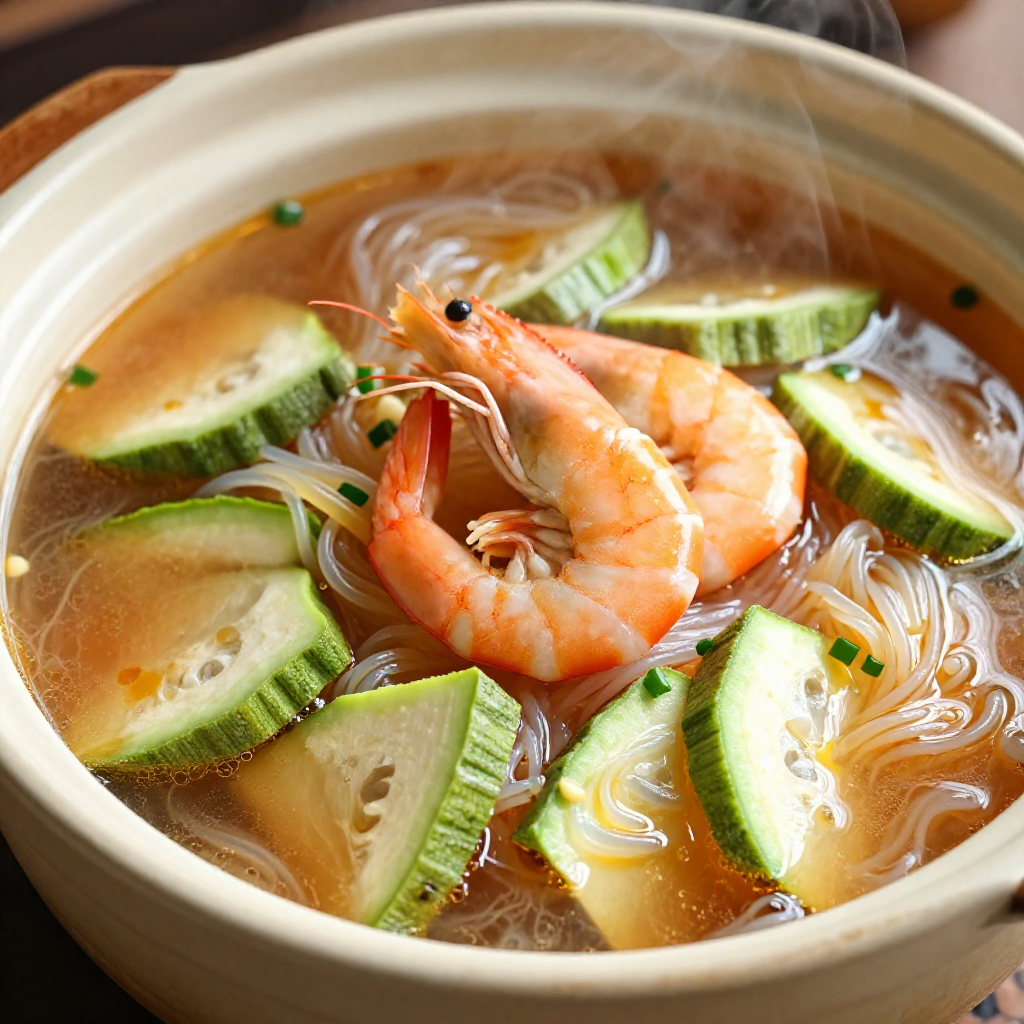 Misua with Patola and Shrimp