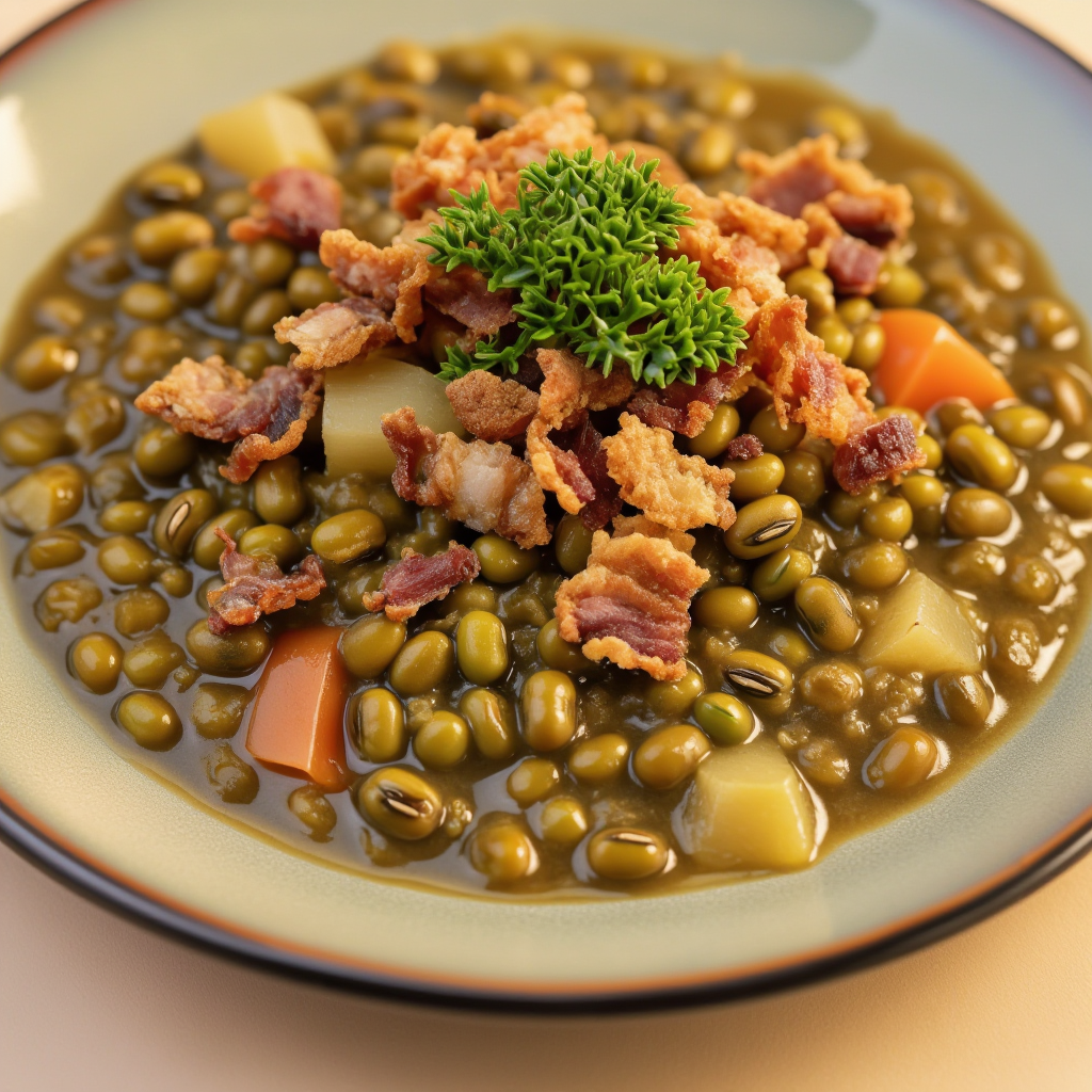 Monggo with Chicharon