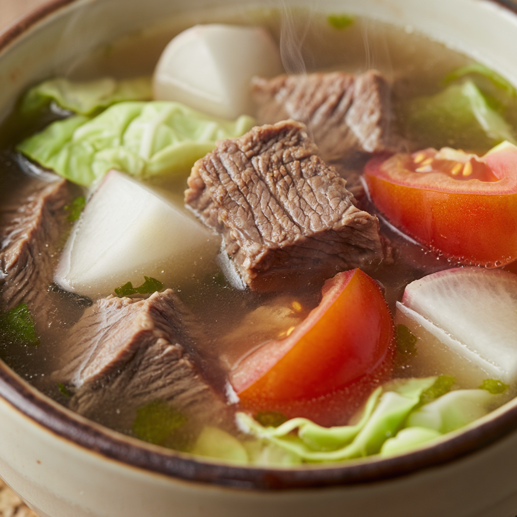 Nilagang Baka with Kalabasa – Filipino boiled beef Soup