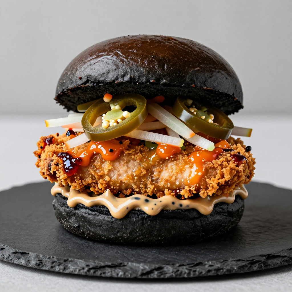 Orange Crispy Burger