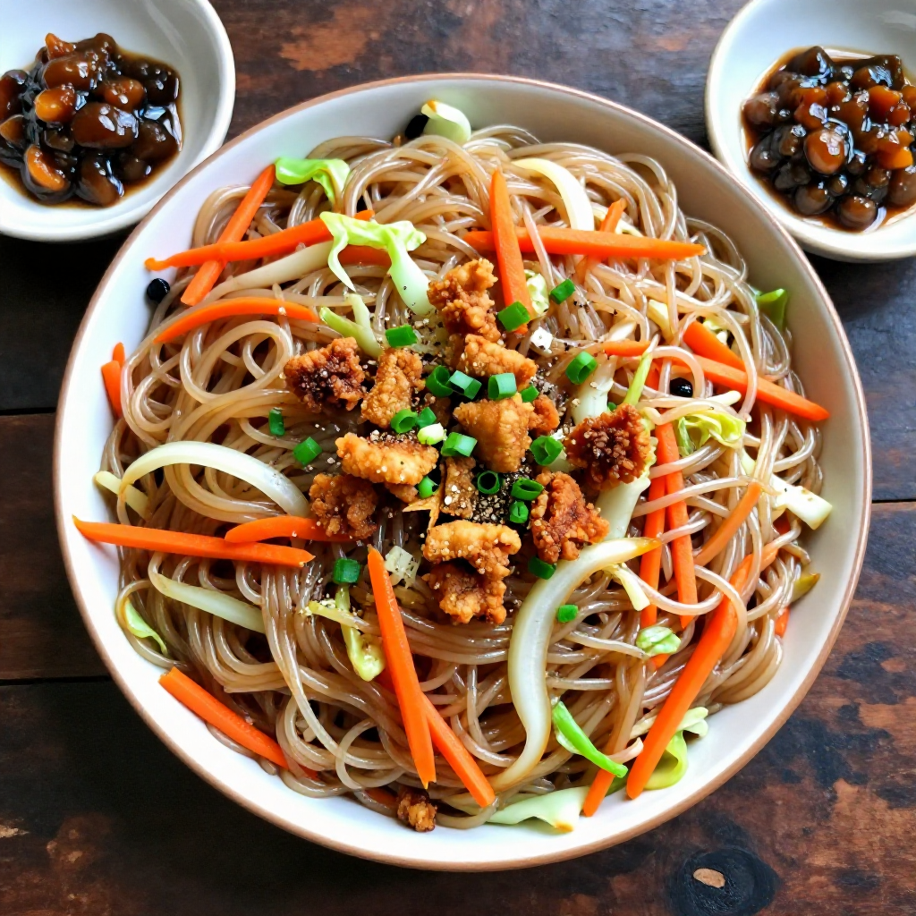 Pancit Bihon Guisado sa Bagoong