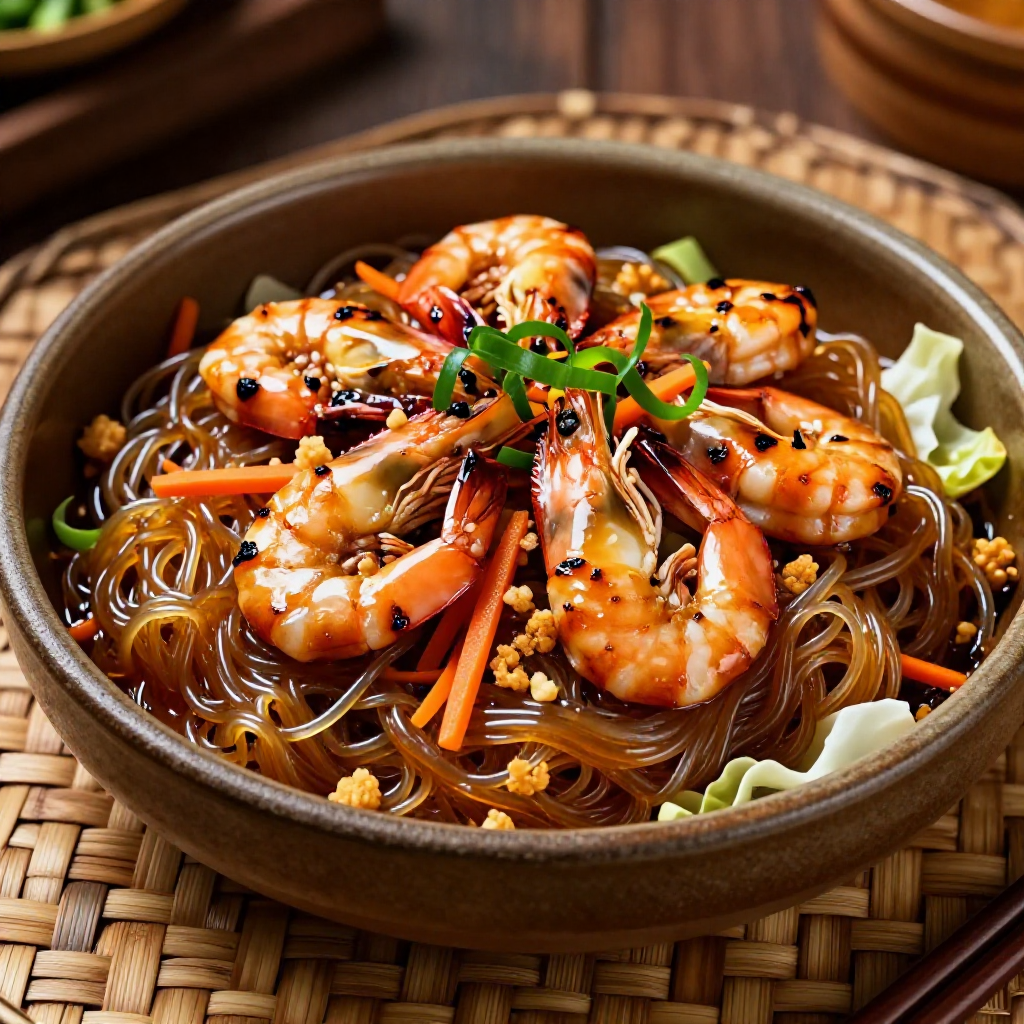 Pancit Sotanghon Na May Hipon