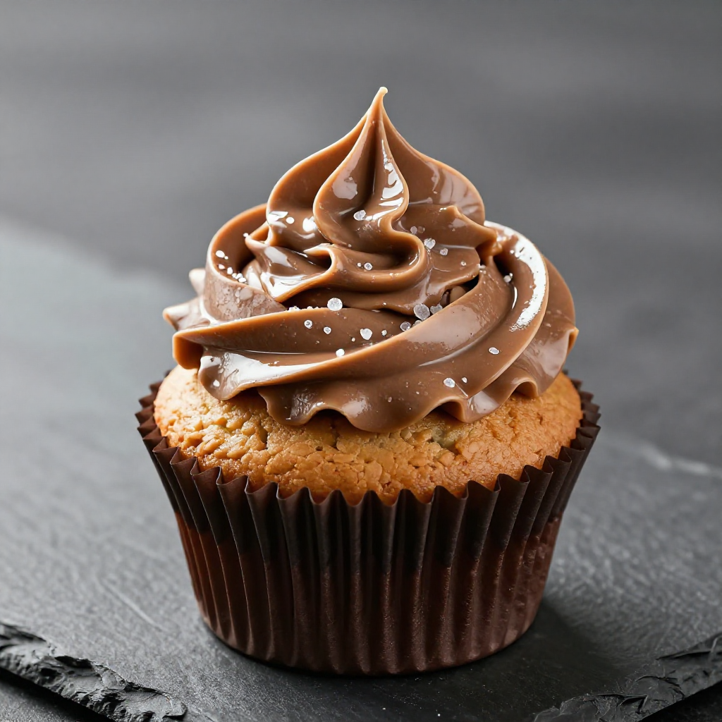 Peanut Butter Cupcake with Nutella Frosting