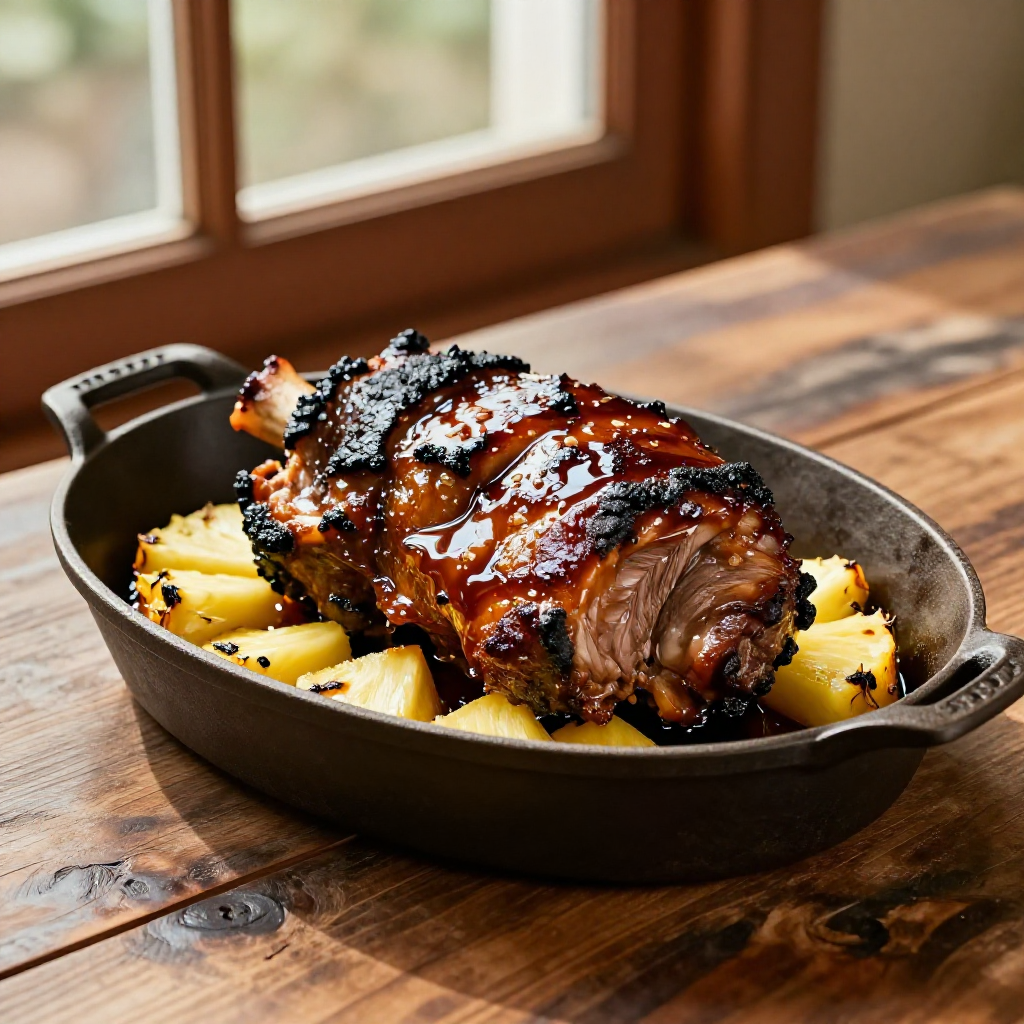 Pineapple and Soy Sauce Pork Pot Roast
