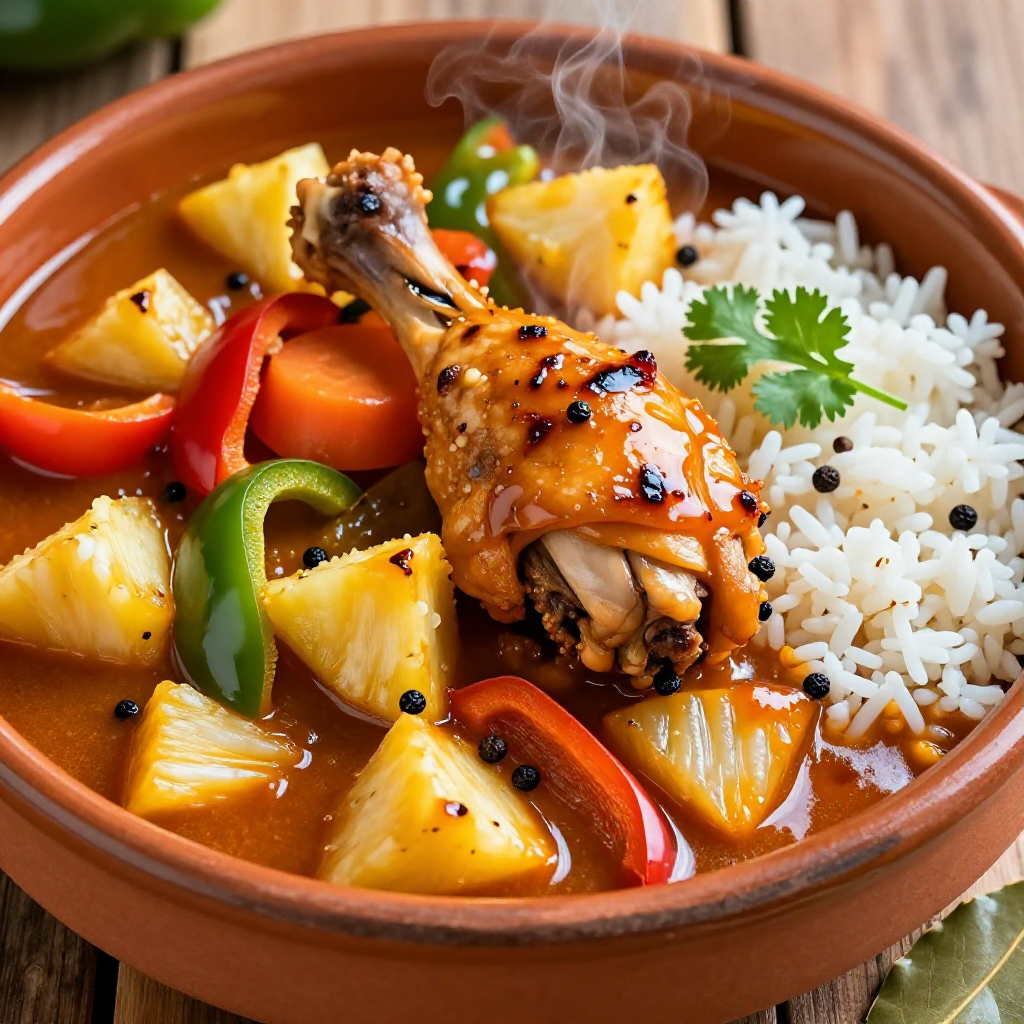 Pineapple Chicken Afritada