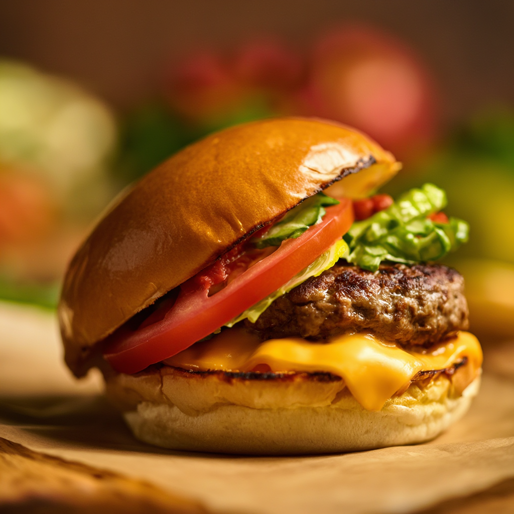 Pork Cheeseburger