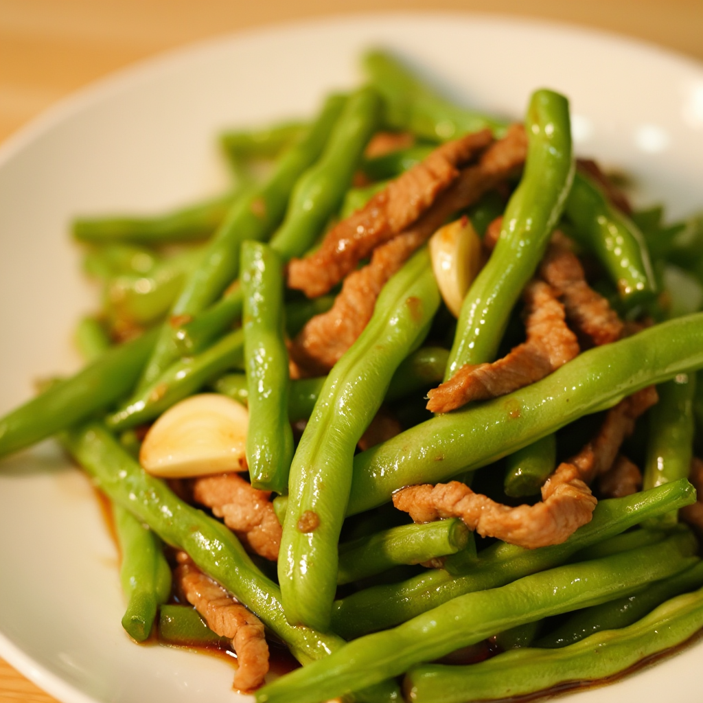 Pork and Green Bean Stir-fry