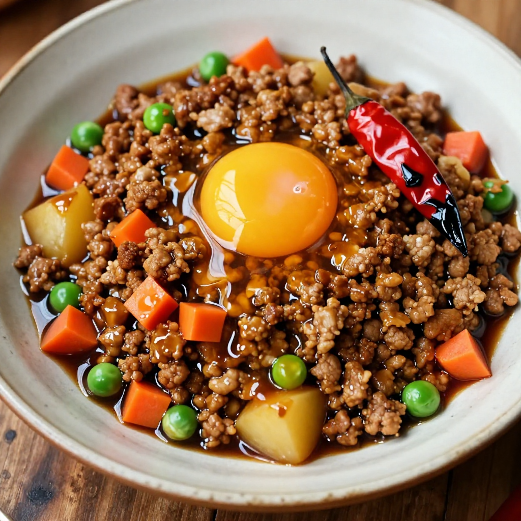 Pork Giniling with Oyster Sauce