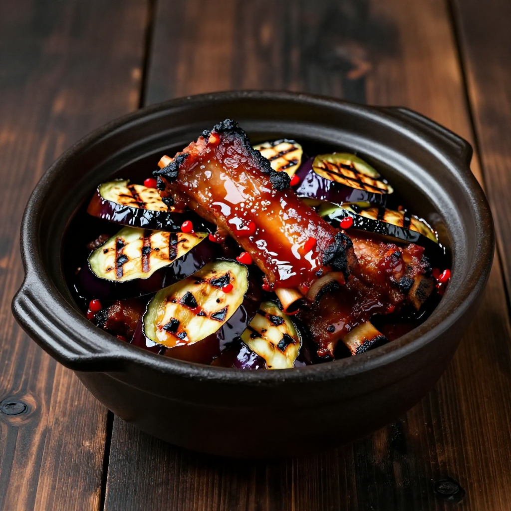 Pork Ribs Binagoongan with Talong