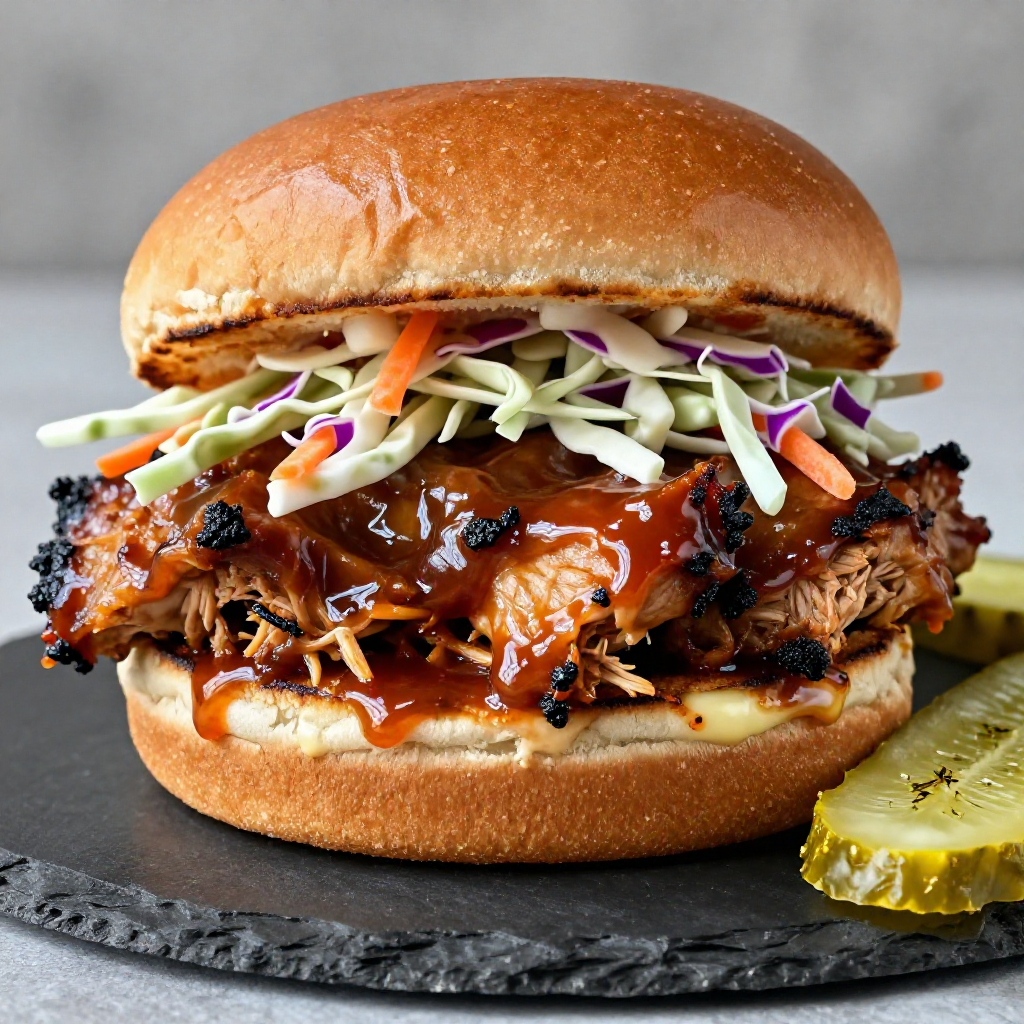 Pulled Chicken BBQ Sandwich recipe