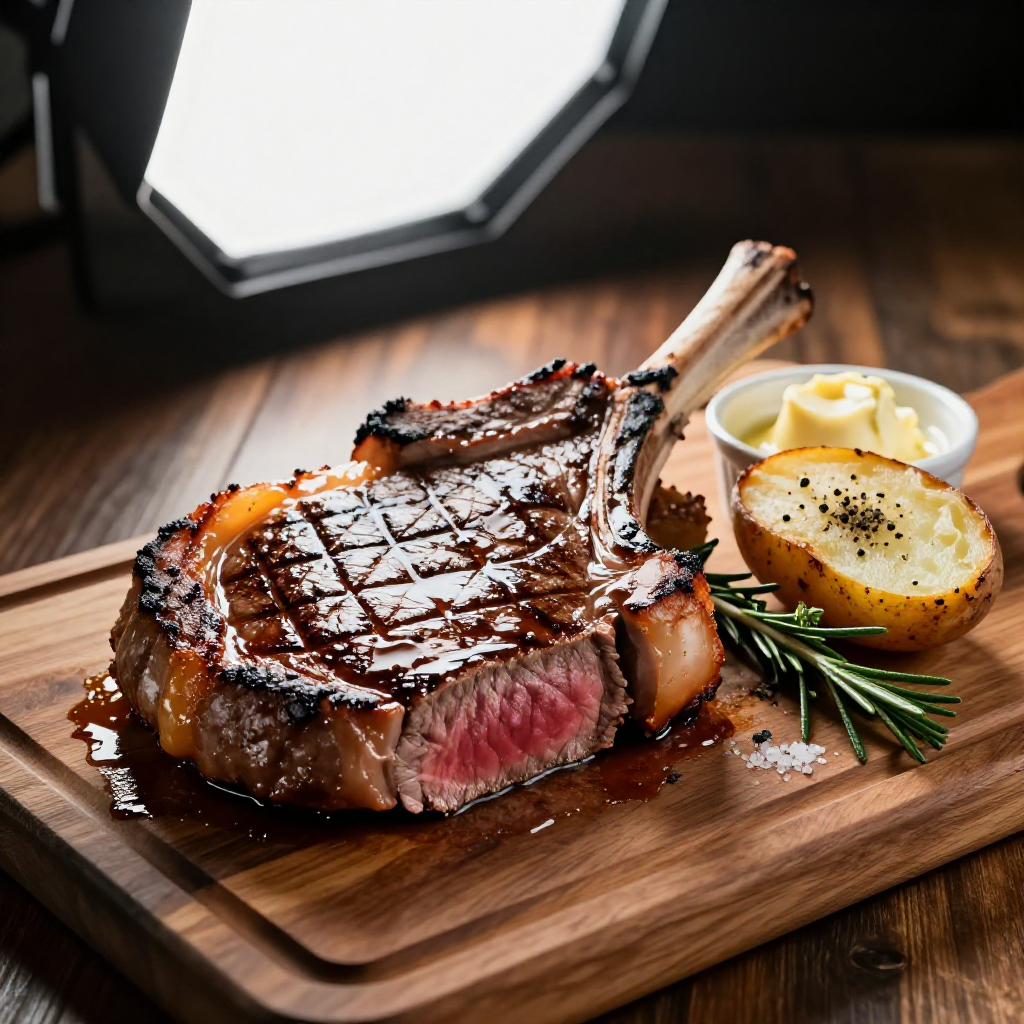 Rib Eye Steak with Grilled Potato