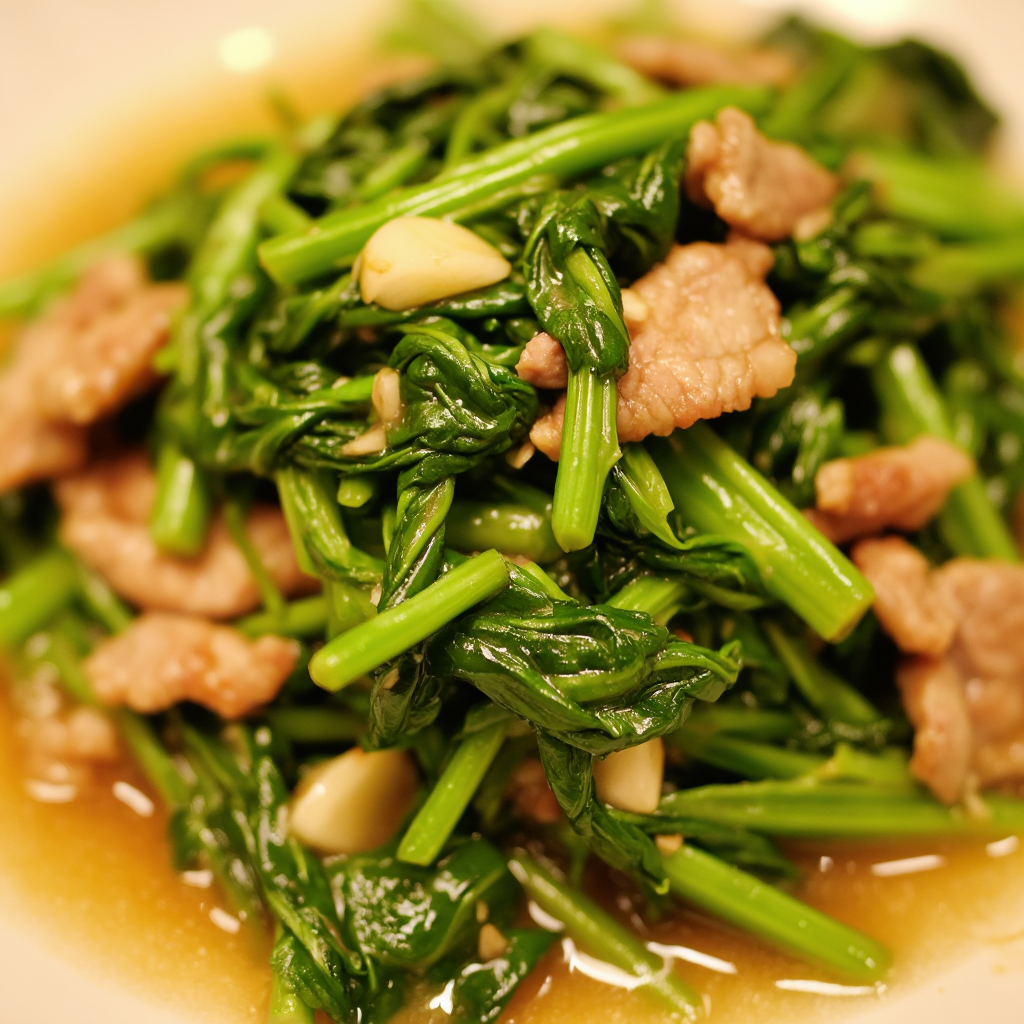 Saucy Adobong Kangkong