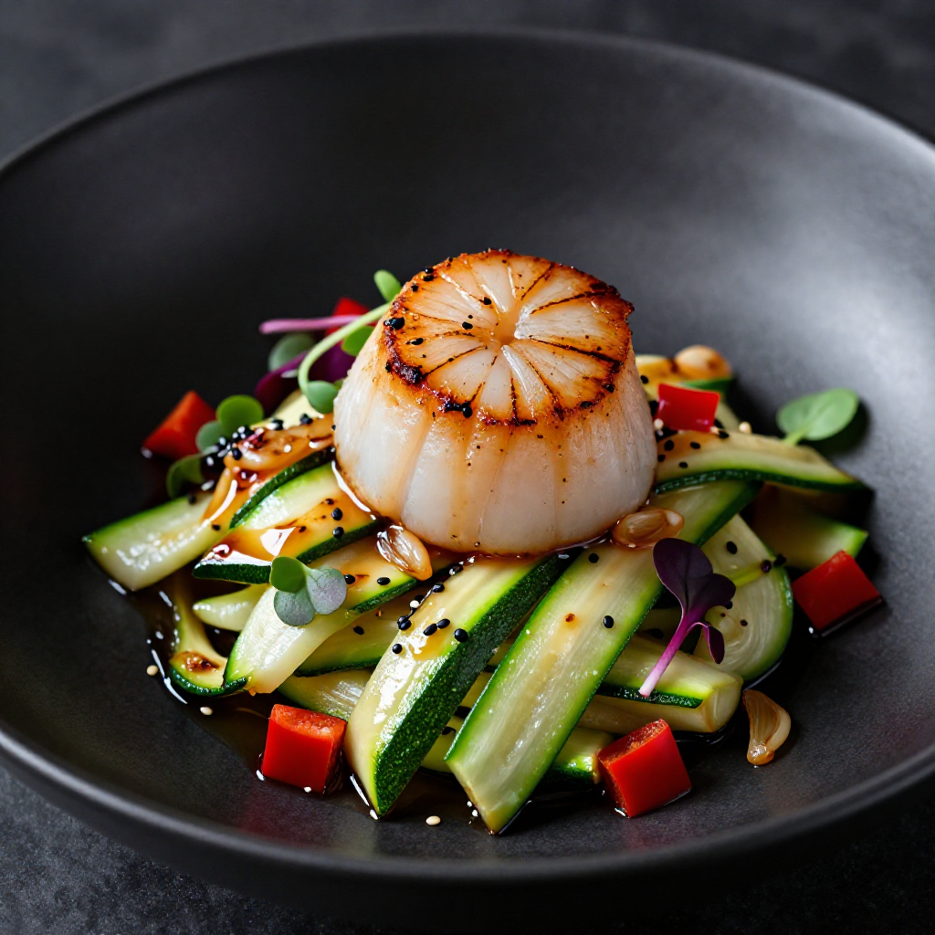 Scallop and Zucchini Stir fry