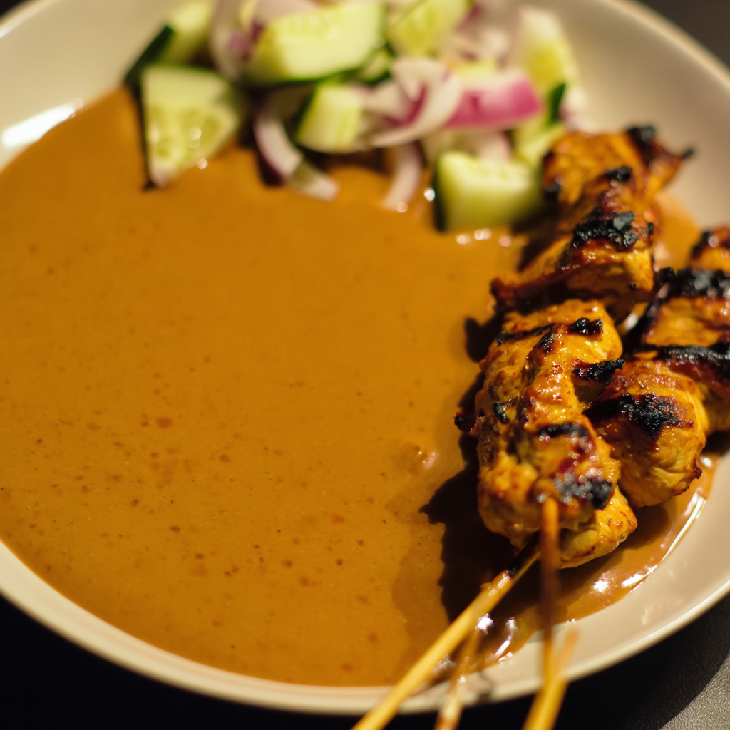 Chicken Satay with Peanut Sauce