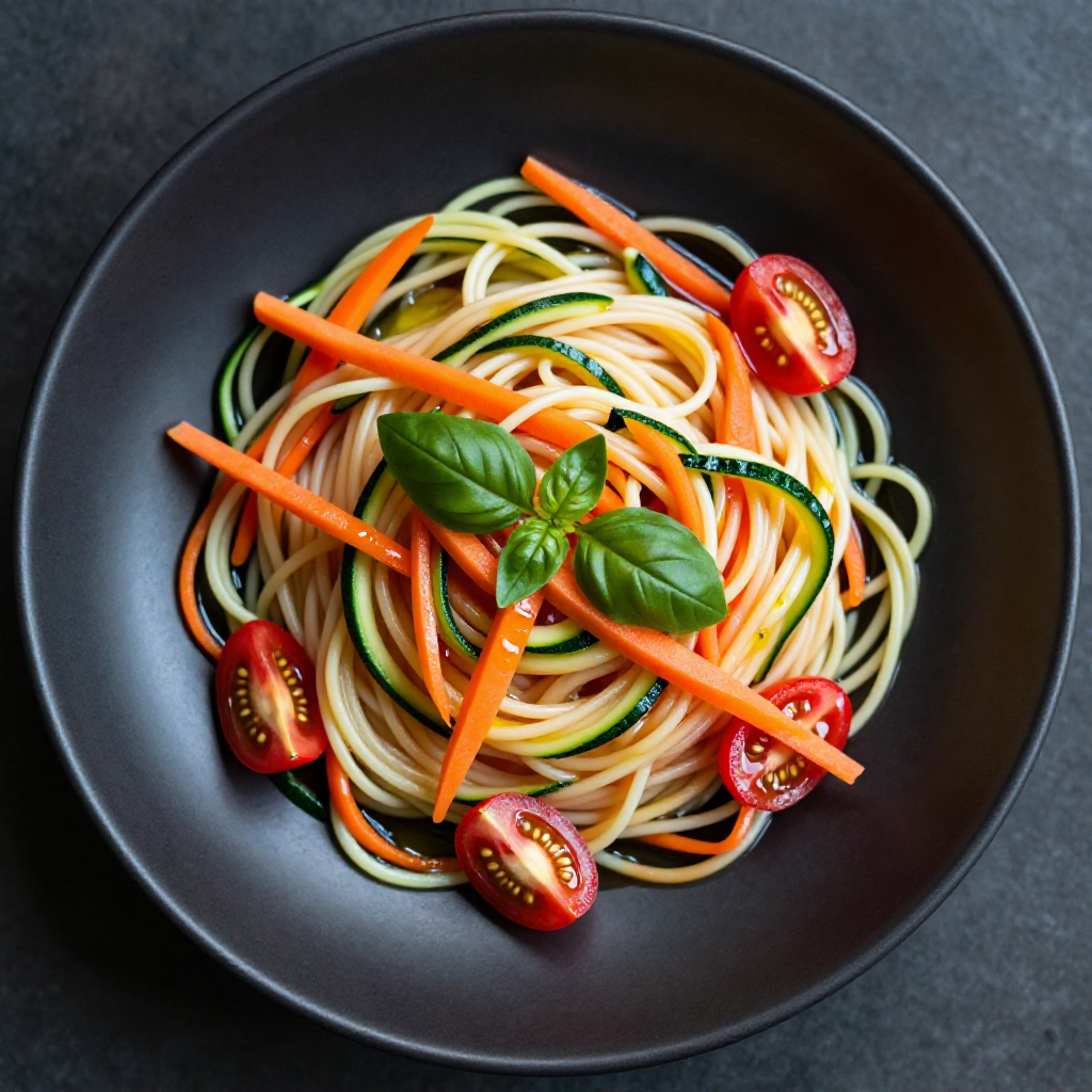 Spiral Noodles with Vegetables
