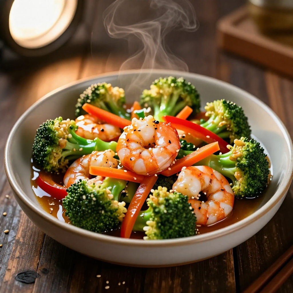 Shrimp and Broccoli Stir Fry