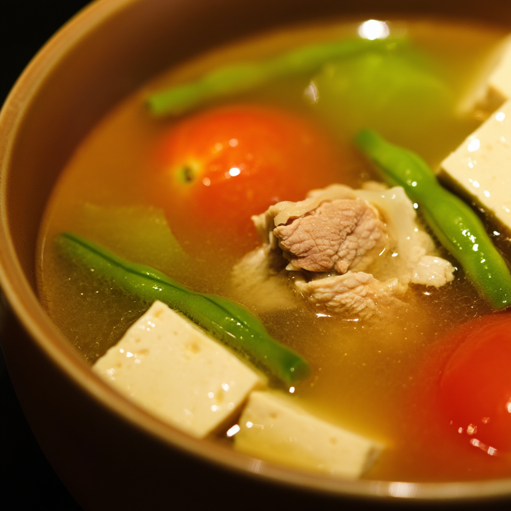 Sinigang na Baboy na May Tokwa at Sitaw