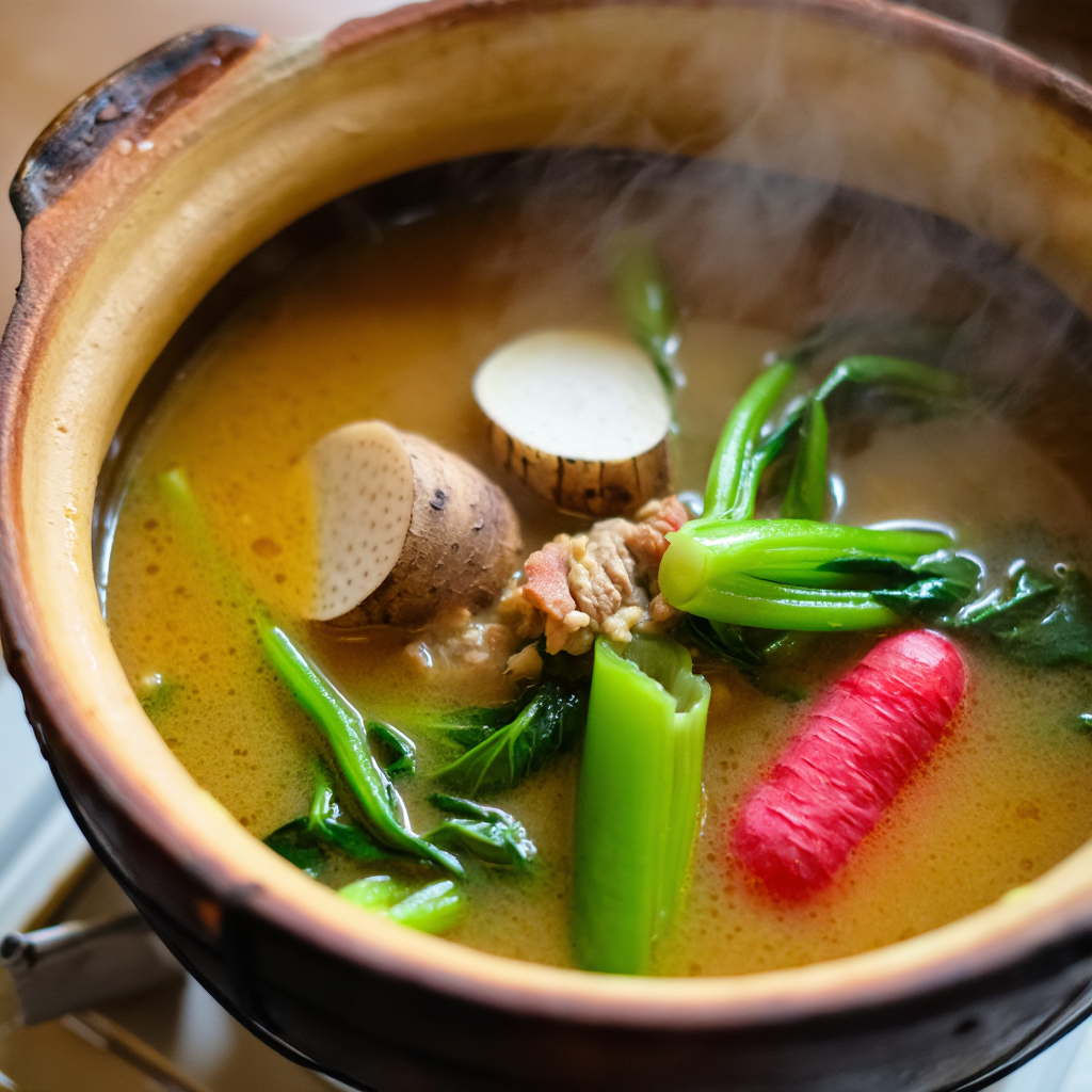 Sinigang na Liempo sa Sampaloc with Gabi