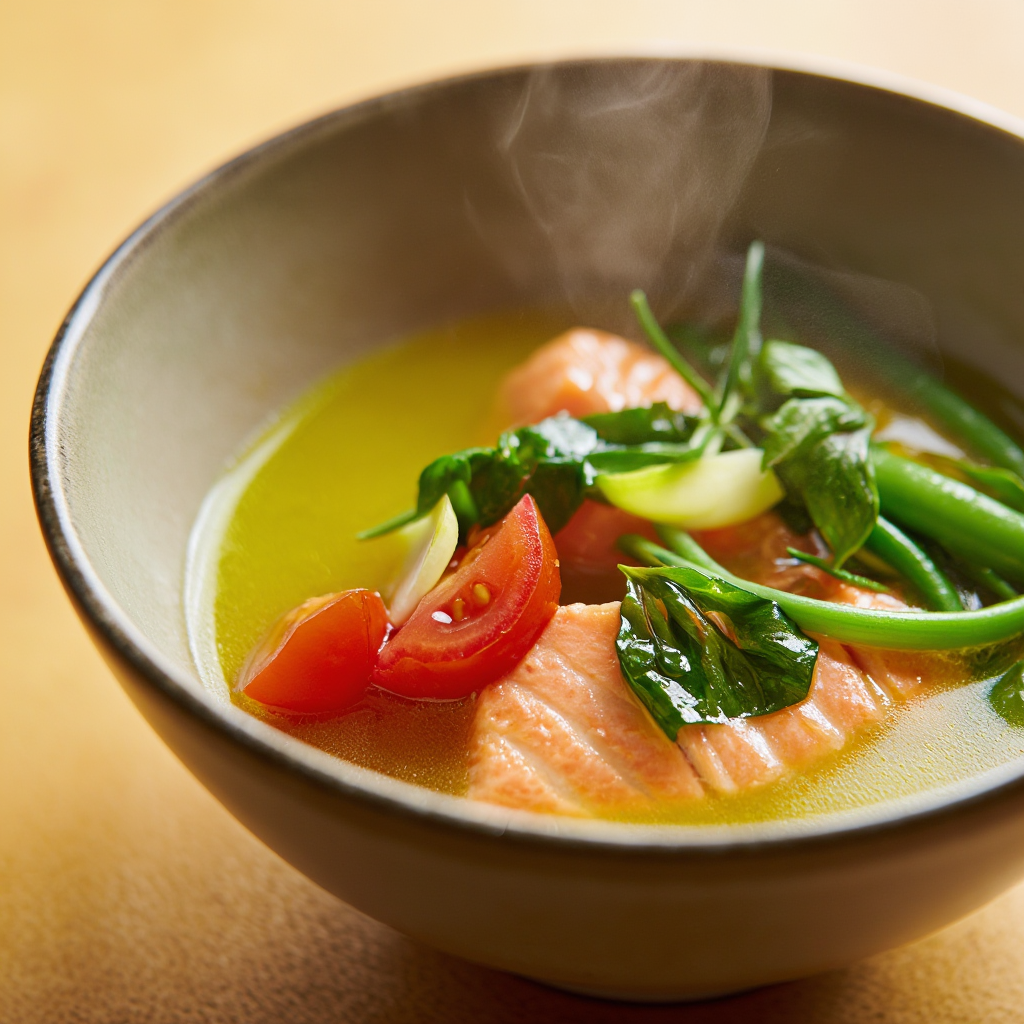 Sinigang na Salmon Belly sa Kamias