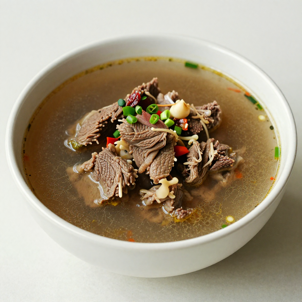 Slow Cooked Beef Lauya Soup