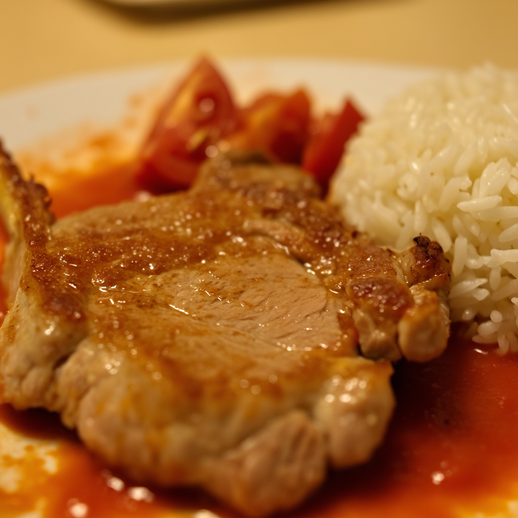 Slow Cook Pork Chop with Mushroom Gravy
