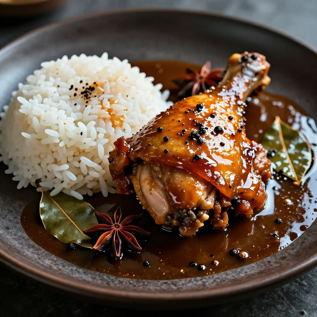 Sous Vide Chicken Adobo