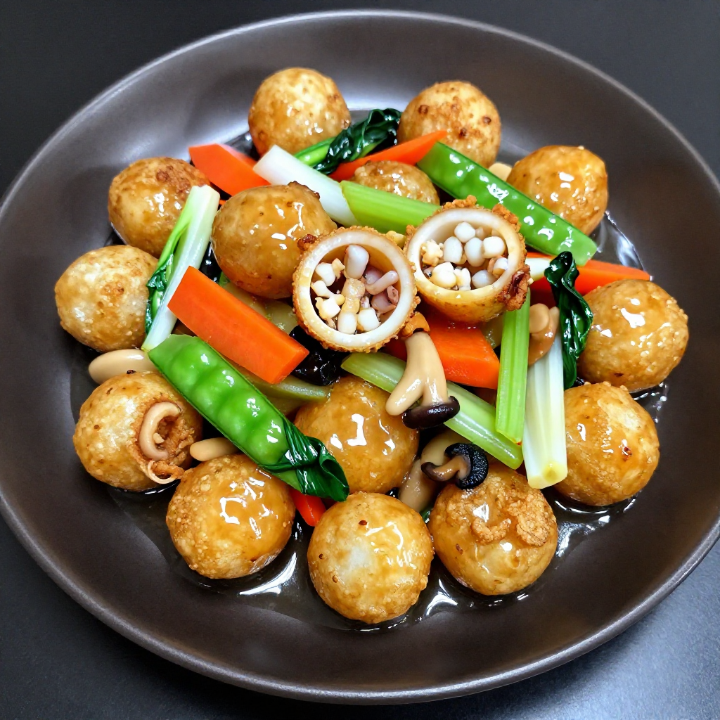 Squid Ball Chop Suey